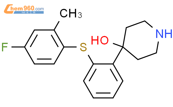 Piperidinol Fluoro Methylphenyl Thio Phenyl