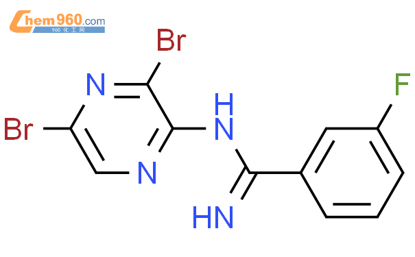 785051 27 6 N 3 5 dibromo pyrazin 2 yl 3 fluoro benzamidineCAS号