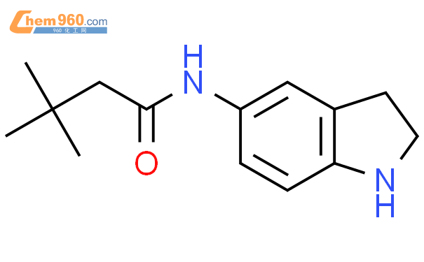 790677 45 1 N 2 3 dihydro 1H indol 5 yl 3 3 dimethyl butyramide化学式结构