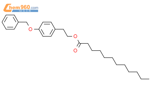 2-(4-phenylmethoxyphenyl)ethyl dodecanoate