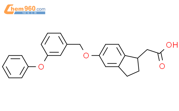 805248 52 6 1H INDENE 1 ACETIC ACID 2 3 DIHYDRO 5 3 PHENOXYPHENYL