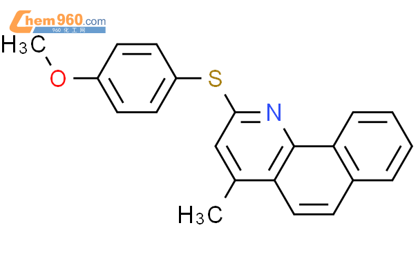 81008 89 1 BENZO H QUINOLINE 2 4 METHOXYPHENYL THIO 4 METHYL CAS号