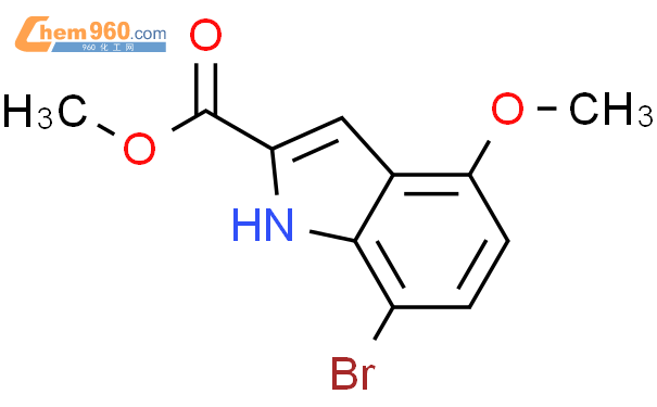 81224 14 8 Methyl 7 bromo 4 methoxy 1h indole 2 carboxylate化学式结构式分子式