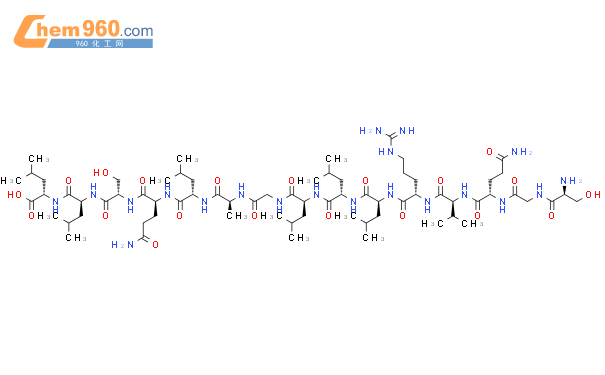 821017 22 5 L Leucine L Serylglycyl L Glutaminyl L Valyl L Arginyl L