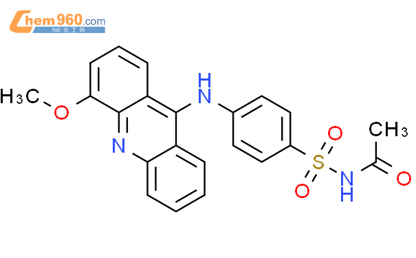 827025 30 9 Acetamide N 4 4 Methoxy 9 Acridinyl Amino Phenyl