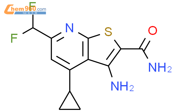 828275 26 9 3 Amino 4 Cyclopropyl 6 Difluoromethyl Thieno 2 3 B