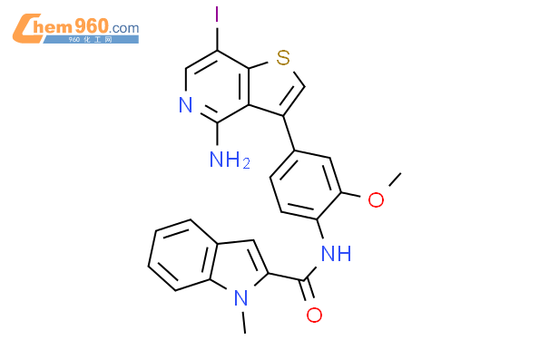 832697 81 1 1H Indole 2 Carboxamide N 4 4 Amino 7 Iodothieno 3 2 C