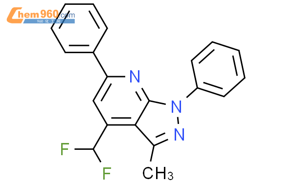 832746 78 8 4 Difluoromethyl 3 Methyl 1 6 Diphenyl 1H Pyrazolo 3 4 B