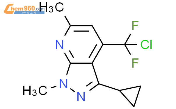 834896 98 9 4 Chloro Difluoro Methyl 3 Cyclopropyl 1 6 Dimethyl 1H