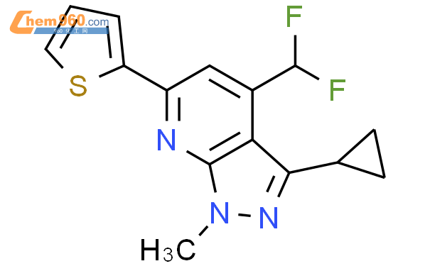 834897 30 2 3 Cyclopropyl 4 Difluoromethyl 1 Methyl 6 Thiophen 2 Yl 1H