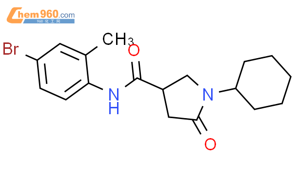 838898 09 2 N 4 Bromo 2 Methylphenyl 1 Cyclohexyl 5 Oxo 3