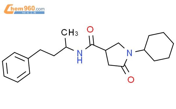 838899 46 0 1 Cyclohexyl 5 Oxo Pyrrolidine 3 Carboxylic Acid 1 Methyl