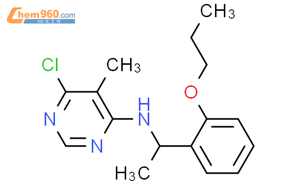 Pyrimidinamine Chloro Methyl N Propoxyphenyl