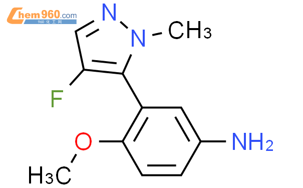 839714 15 7 Benzenamine 3 4 Fluoro 1 Methyl 1H Pyrazol 5 Yl 4