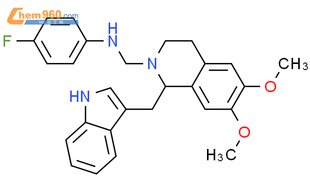 84218 40 6 4 Fluoro N 1 1H Indol 3 Ylmethyl 6 7 Dimethoxy 3 4