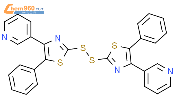 84263 85 4 PYRIDINE 3 3 DITHIOBIS 5 PHENYL 2 4 THIAZOLEDIYL BIS CAS