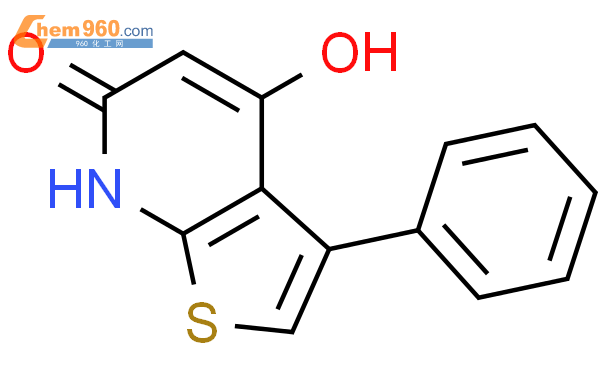 844499 64 5 Thieno 2 3 b pyridin 6 7H one 4 hydroxy 3 phenyl 化学式结构式