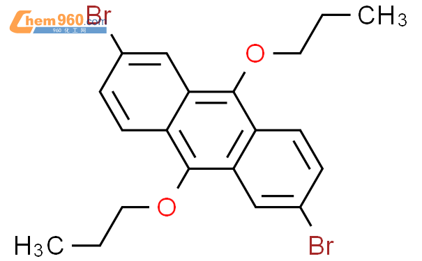 844696 83 9 2 6 dibromo 9 10 dipropoxyanthraceneCAS号 844696 83 9 2 6