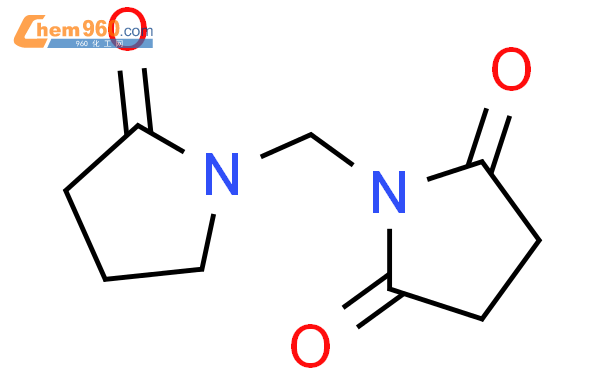 84490 38 0 2 5 Pyrrolidinedione 1 2 oxo 1 pyrrolidinyl methyl 化学式