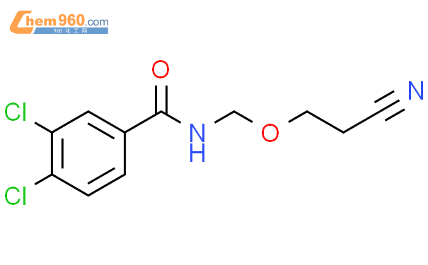 84528 06 3 Benzamide 3 4 dichloro N cyanoethoxymethyl 化学式结构式分子式