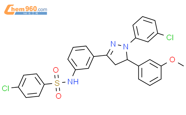 846549 10 8 Benzenesulfonamide 4 Chloro N 3 1 3 Chlorophenyl 4 5