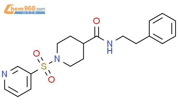 847401 68 7 4 Piperidinecarboxamide N 2 Phenylethyl 1 3