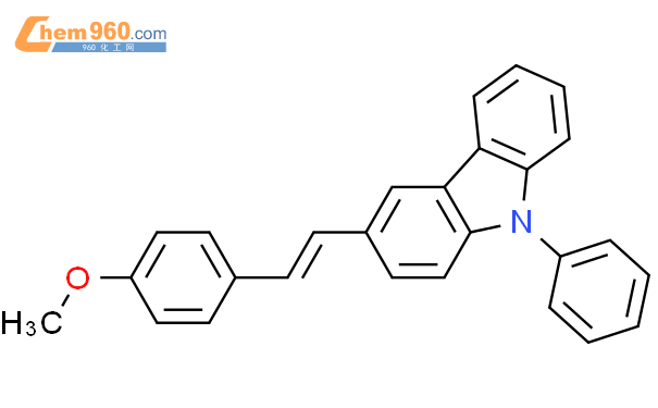 3 2 4 methoxyphenyl ethenyl 9 phenylcarbazoleCAS号84746 55 4 960化工网