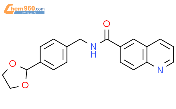 849805 71 6 6 Quinolinecarboxamide N 4 1 3 Dioxolan 2 Yl Phenyl