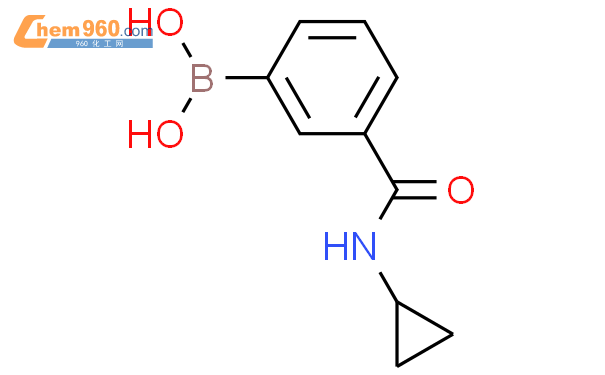 3-环丙氨基羰基苯硼酸结构式图片|850567-23-6结构式图片