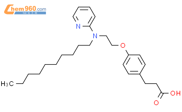 850723 94 3 BENZENEPROPANOIC ACID 4 2 DECYL 2 PYRIDINYLAMINO ETHOXY