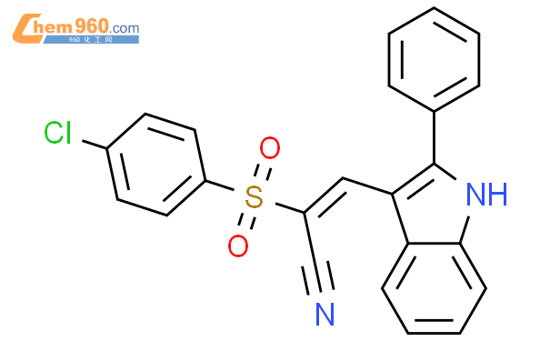 853259 61 7 2 Propenenitrile 2 4 Chlorophenyl Sulfonyl 3 2 Phenyl