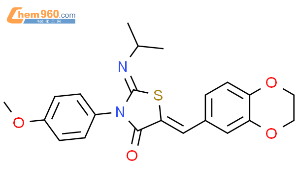 854109 26 5 4 Thiazolidinone 5 2 3 Dihydro 1 4 Benzodioxin 6 Yl