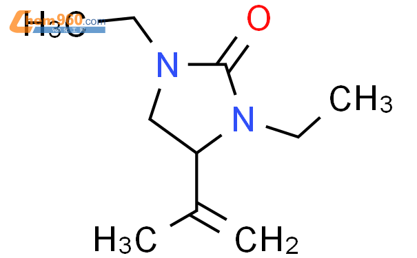 855249 39 7 2 Imidazolidinone 1 3 diethyl 4 1 methylethenyl 化学式结构式