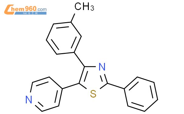 857490 57 4 Pyridine 4 4 3 methylphenyl 2 phenyl 5 thiazolyl CAS号