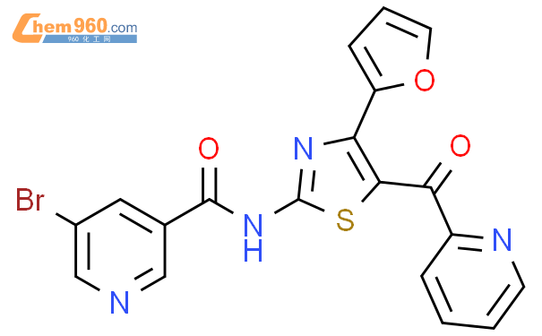 858976 40 6 3 Pyridinecarboxamide 5 Bromo N 4 2 Furanyl 5 2