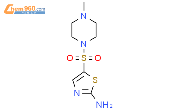 859524 21 3 5 4 Methylpiperazin 1 yl sulfonyl thiazol 2 amine化学式结构式