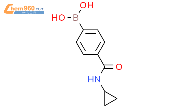 4-(环丙基氨基甲酰)苯硼酸结构式图片|860173-33-7结构式图片