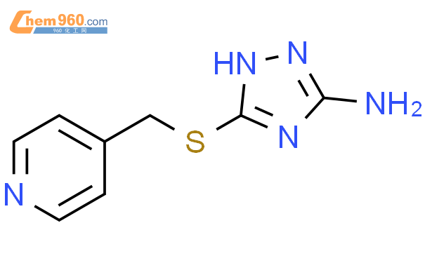 861925 66 8 1H 1 2 4 Triazol 3 amine 5 4 pyridinylmethyl thio 化学式