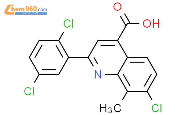 863437 96 1 7 Chloro 2 2 5 Dichlorophenyl 8 Methylquinoline 4