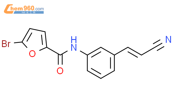 863703 54 2 2 Furancarboxamide 5 bromo N 3 2 cyanoethenyl phenyl 化学