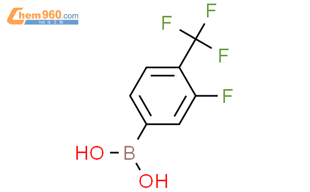 864759 68 2 3 氟 4 三氟甲基 苯硼酸CAS号 864759 68 2 3 氟 4 三氟甲基 苯硼酸中英文名 分子式 结构式