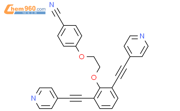 865756 46 3 Benzonitrile 4 2 2 6 Bis 4 Pyridinylethynyl Phenoxy