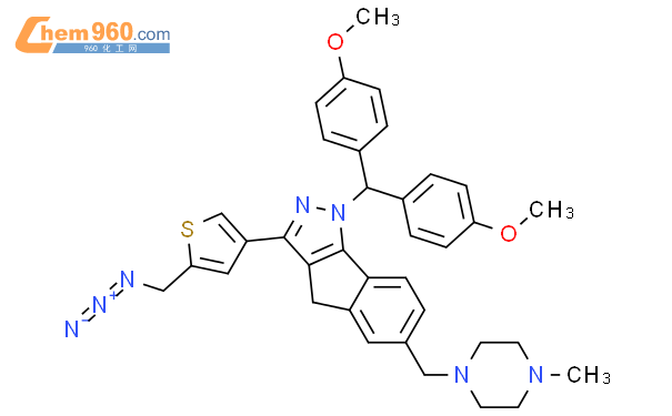 Indeno C Pyrazole Azidomethyl Thienyl Bis