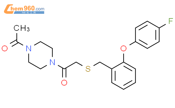 866949 71 5 PIPERAZINE 1 ACETYL 4 2 4 FLUOROPHENOXY PHENYL METHYL