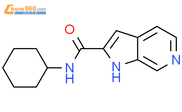 867034 11 5 1H Pyrrolo 2 3 c pyridine 2 carboxamide N cyclohexyl 化学式