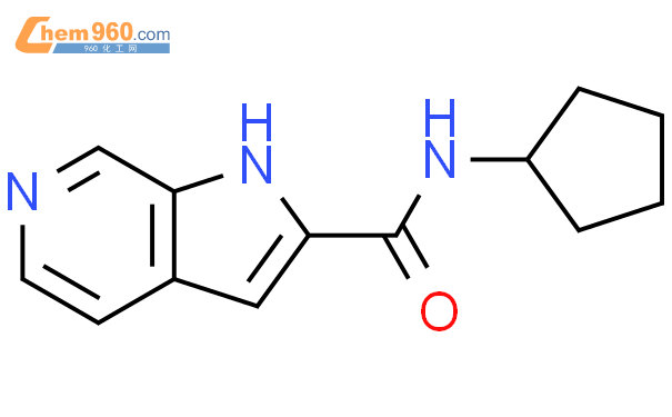 867034 20 6 1H Pyrrolo 2 3 c pyridine 2 carboxamide N cyclopentyl 化学式