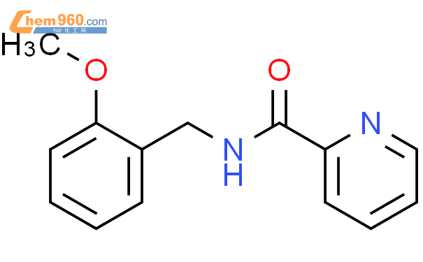 867350 21 8 2 PYRIDINECARBOXAMIDE N 2 METHOXYPHENYL METHYL 化学式结构式