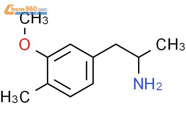 87179 33 7 1 3 甲氧基 4 甲基苯基 2 丙胺化学式结构式分子式mol 960化工网