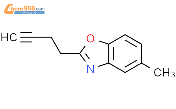 872362 13 5 Benzoxazole 2 3 butynyl 5 methyl 化学式结构式分子式molsmiles