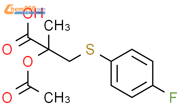 873014 27 8 Propanoic Acid 2 Acetyloxy 3 4 Fluorophenyl Thio 2